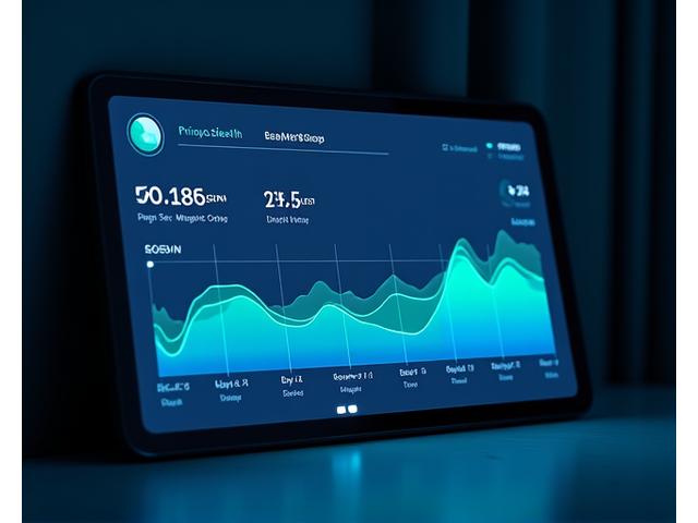Un tableau de bord numérique montrant les phases de sommeil et les métriques de repos.