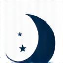 Icône d'un croissant de lune et d'étoiles, représentant le sommeil et la récupération.