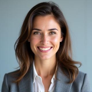 Portrait souriant de Dr. Alice Dubois, psychologue clinicienne.
