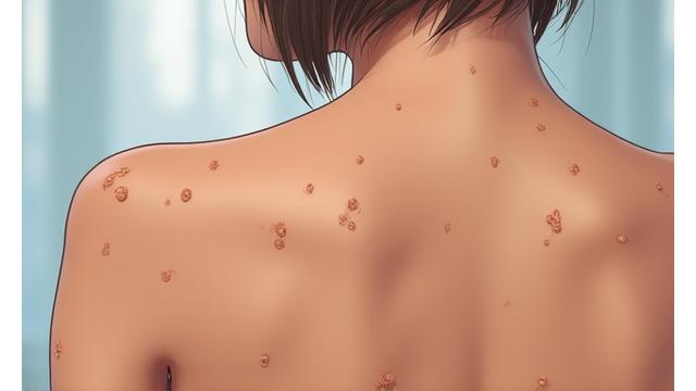 Gros plan sur plusieurs grains de beauté sur une peau claire, dont l'un présente des irrégularités subtiles, incitant à la vigilance et au dépistage.